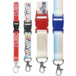 Cordão para crachá Lanyard Sublimado com acessórios