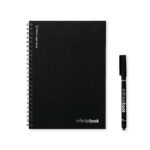 INFINITEBOOK PLAIN A5. "Infinitebook" com capa flexível e 15 páginas lisas estilo quadro branco