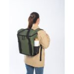 ROMA L. Mochila térmica almofadada em poliéster reciclado 600D ripstop 16 L - Image 14