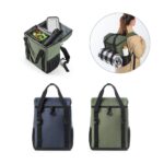 ROMA L. Mochila térmica almofadada em poliéster reciclado 600D ripstop 16 L - Image 2
