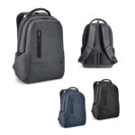 RE-BOSTON. Mochila para computador portátil em Nylon reciclado 2Tone impermeável com compartimento em 210D poliéster reciclado - Image 2
