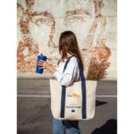 VILLE. Saco 100% algodão canvas com bolso frontal e interior (280 g/m²) - Image 3