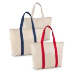 VILLE. Saco 100% algodão canvas com bolso frontal e interior (280 g/m²) - Image 2