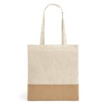 MERCAT. Saco 100% algodão (160 g/m²) com detalhes em imitação de juta