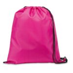CARNABY. Saco tipo mochila em 210D com cordões em preto - Image 3