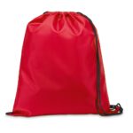 CARNABY. Saco tipo mochila em 210D com cordões em preto - Image 7