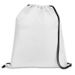CARNABY. Saco tipo mochila em 210D com cordões em preto - Image 9