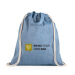 RISSANI. Saco tipo mochila com algodão reciclado (70%) e poliéster (30% rPET) (140 g/m²) - Image 3