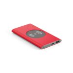 CASSINI. Power bank 4'000 mAh com carregador wireless 5W em alumínio reciclado (100% rAL) - Image 7
