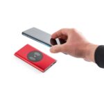 CASSINI. Power bank 4'000 mAh com carregador wireless 5W em alumínio reciclado (100% rAL) - Image 9