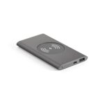 CASSINI. Power bank 4'000 mAh com carregador wireless 5W em alumínio reciclado (100% rAL) - Image 12