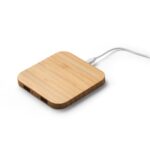 DALTON. Carregador wireless super rápido 15W em bambu