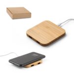 DALTON. Carregador wireless super rápido 15W em bambu - Image 2