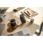 LANGE. Suporte para smartphone com carregador rápido wireless 15W em bambu - Image 5