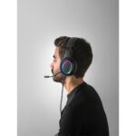 Thorne Headset RGB. Auscultadores com cabo 2m, microfone e luzes LED RGB em ABS - Image 7