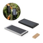 CLERK. Power bank 8'000 mAh com painel solar em alumínio 100% reciclado - Image 2