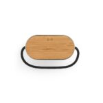 GUETTA. Coluna de som portátil de 5W com carregador wireless super rápido 15W e 2h de autonomia em bambu e PET reciclado (100% rPET) - Image 3