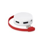 GARDNER. HUB com cabo e 4 portas USB-A em ABS - Image 4
