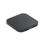 CAROLINE. Carregador wireless super rápido 15W com HUB 2 portas USB-A em ABS reciclado (100% rABS)