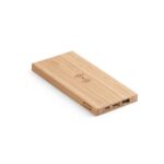 FITCH. Power bank 5'000 mAh com carregador wireless em bambu 5W