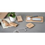 FITCH. Power bank 5'000 mAh com carregador wireless em bambu 5W - Image 4