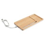 MOTT. Organizador de secretária com carregador wireless 15W em bambu e ABS