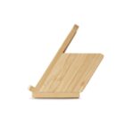 LEAVITT. Suporte para smartphone e porta esferográficas com carregador wireless rápido 10W em bambu - Image 7