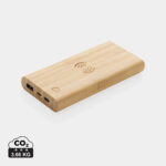 Powerbank sem fio de bambu de 5W 8.000 mAh