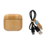 Fones de ouvido TWS de bambu e plástico reciclado RCS - Image 3