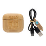 Fones de ouvido TWS de bambu e plástico reciclado RCS - Image 4