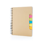 Caderno espiral A5 Kraft com notas adesivas - Image 2
