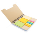 Caderno espiral A5 Kraft com notas adesivas - Image 4