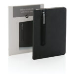 Notebook A5 PU básico com caneta touch - Image 7