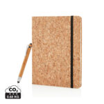 Caderno A5 com caneta touch de bambu