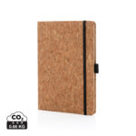 Caderno A5 de cortiça com capa dura