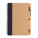 Caderno espiral Kraft com caneta - Image 4