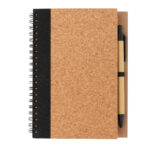 Caderno espiral de cortiça com caneta - Image 4