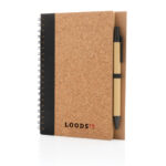 Caderno espiral de cortiça com caneta - Image 7