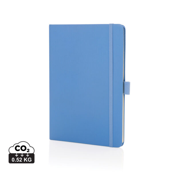 Caderno clássico de couro colado Sam A5 com certificação RCS