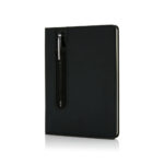 Notebook A5 PU básico com caneta touch - Image 2