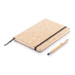 Caderno A5 com caneta touch de bambu - Image 3
