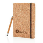 Caderno A5 com caneta touch de bambu - Image 9
