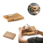 PASSARD. Tábua para pão em bambu com faca em aço inoxidável - Image 2