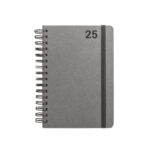 SIMMEL A5. Agenda A5, com argolas, em pele (58% reciclada)