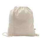 SALAMANCA. Saco tipo mochila em algodão reciclado (70%) e poliéster (30% rPET) (150 g/m²)