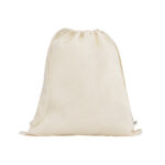 BELIZE. Saco tipo mochila 100% algodão orgânico (140 g/m²)