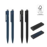 KYLIE SET. Conjunto composto por uma esferográfica e uma caneta sem tinta, ambas em alumínio (94% reciclado) - Image 2