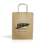 Saco papel kraft 90g/m2 18X24X8cm Kraft03 - Image 2