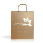 Saco papel kraft 90g/m2 22X27X10cm Kraft04 - Image 2