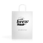 Saco papel kraft 90g/m2 24X32X11cm - branco WKraft04 - Image 2